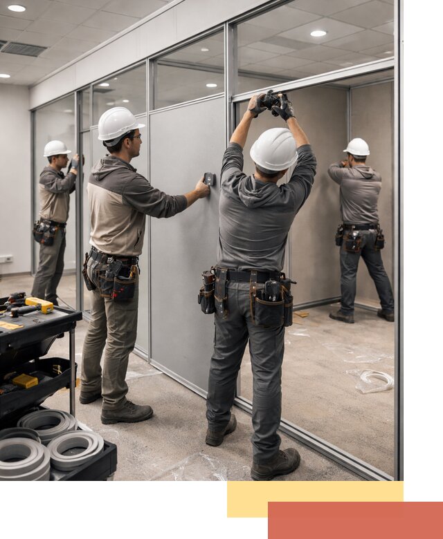 Мобильные офисные перегородки под ключ в Пугачеве