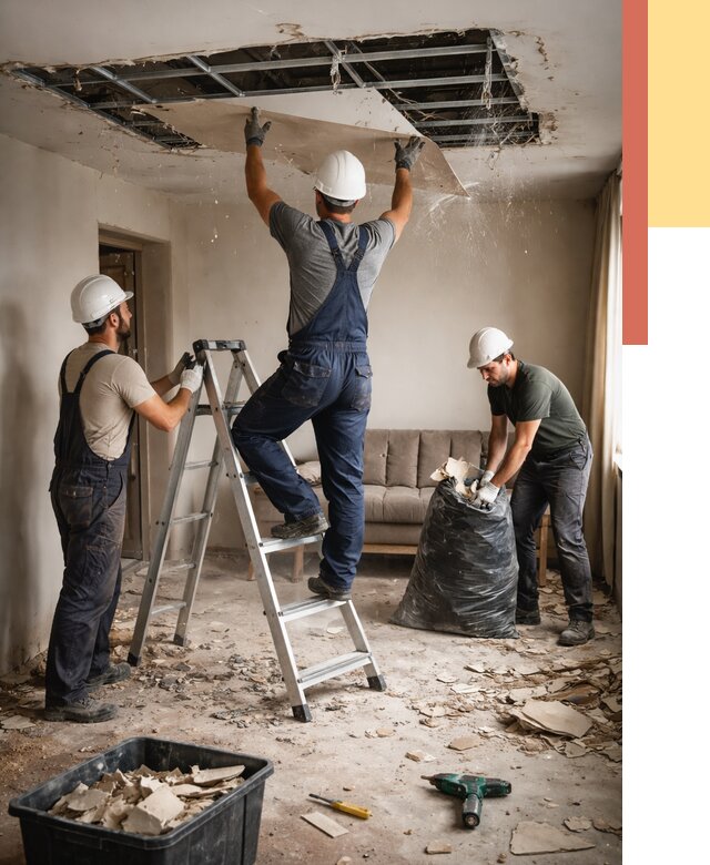 Демонтаж гипсокартонного потолка в Пугачеве от 427 руб. за м2 — ОТДЕЛОЧНИК-Пгч