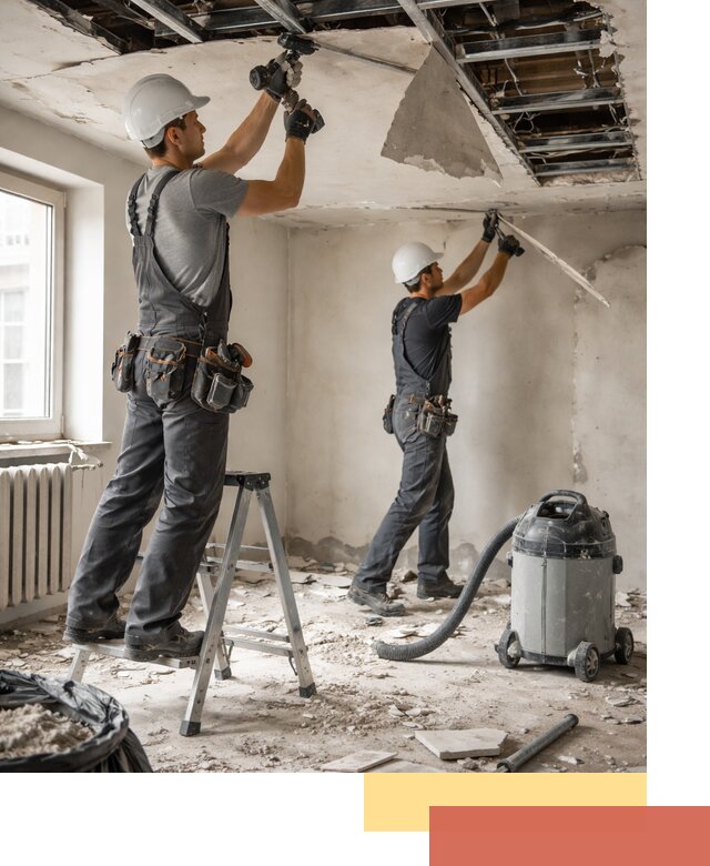 Демонтаж гипсокартонного потолка в Пугачеве быстро и аккуратно