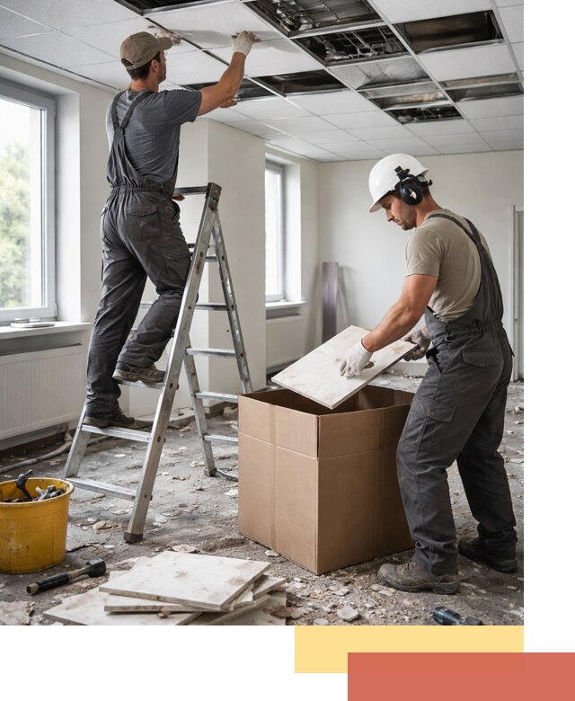 Демонтаж потолочной плитки в Пугачеве быстро и аккуратно