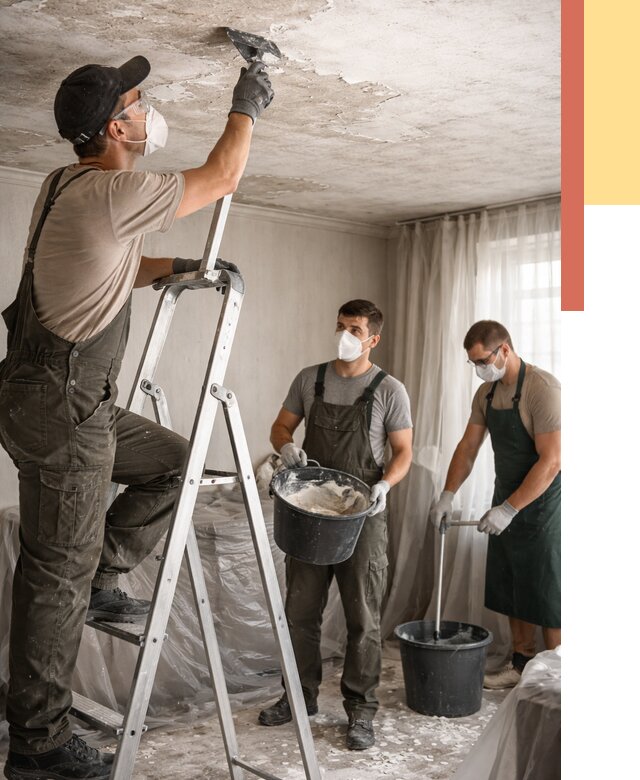 Удаление побелки с потолка в Пугачеве от 2540 руб. быстро и недорого | ОТДЕЛОЧНИК-Пгч