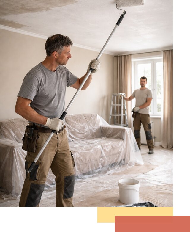 Грунтовка потолка в Пугачеве — подготовка под покраску и отделку