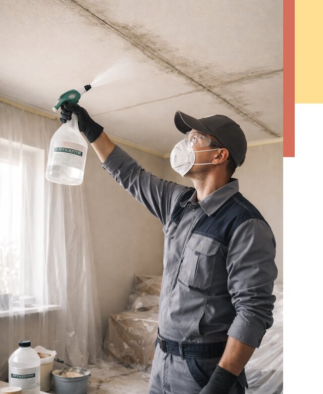 Антисептическая обработка потолка в Пугачеве от 2540 руб. | ОТДЕЛОЧНИК-Пгч