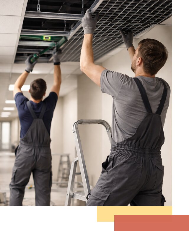 Монтаж потолка Грильято в Пугачеве: установка под ключ качественно