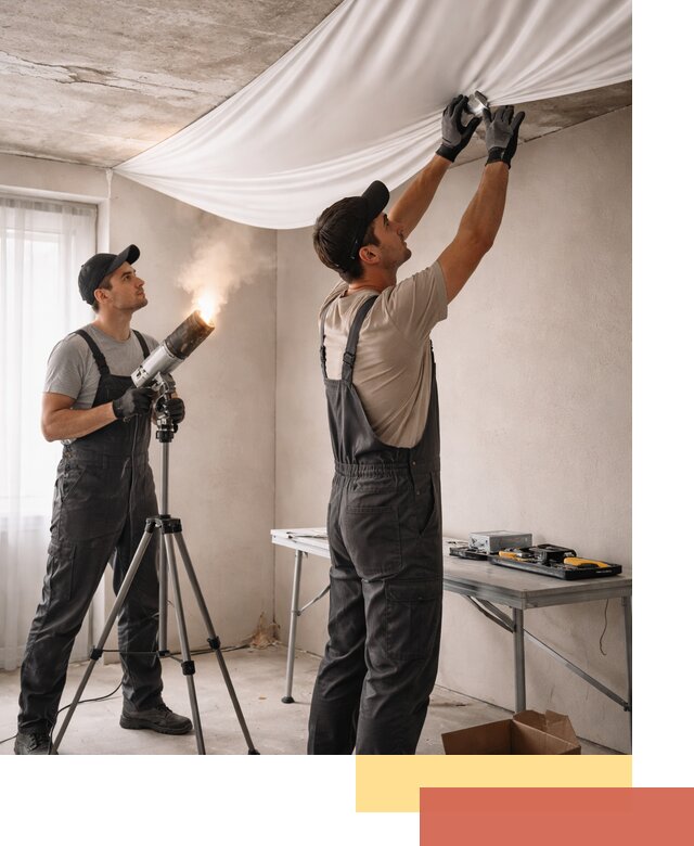 Установка натяжного потолка под ключ в Пугачеве