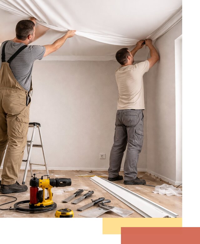 Монтаж ПВХ натяжного потолка в Пугачеве качественно и быстро