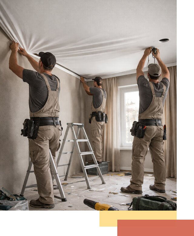 Монтаж матового натяжного потолка в Пугачеве качественно и быстро