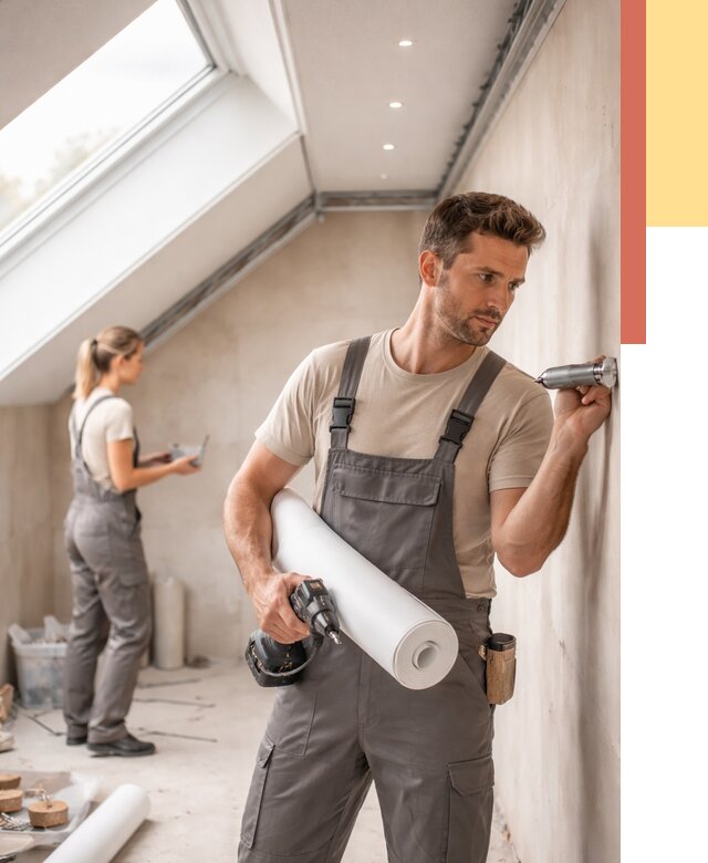 Монтаж натяжного потолка на мансарде в Пугачеве от 3556 руб. | ОТДЕЛОЧНИК-Пгч