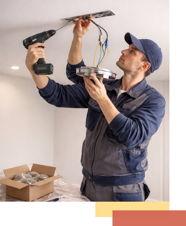 Установка люстры в натяжной потолок в Пугачеве