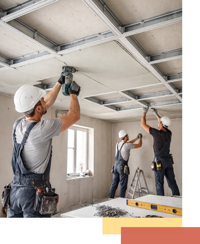 Кессонный потолок из гипсокартона под ключ в Пугачеве