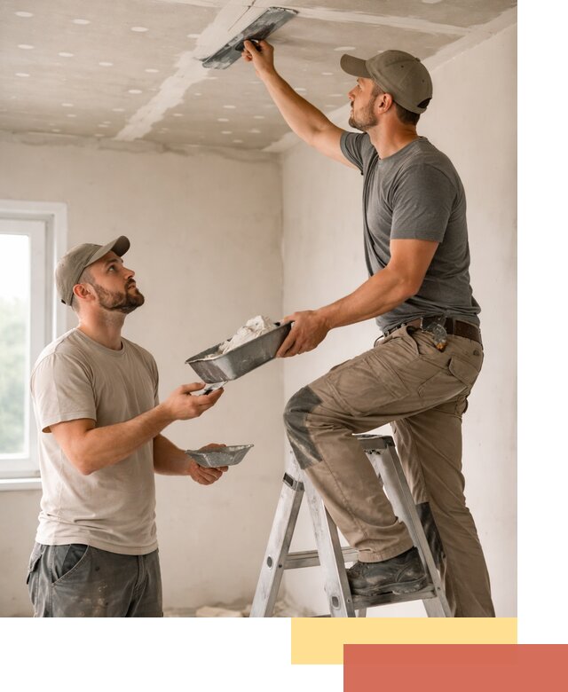 Шпаклевка потолка из гипсокартона в Пугачеве качественно и быстро