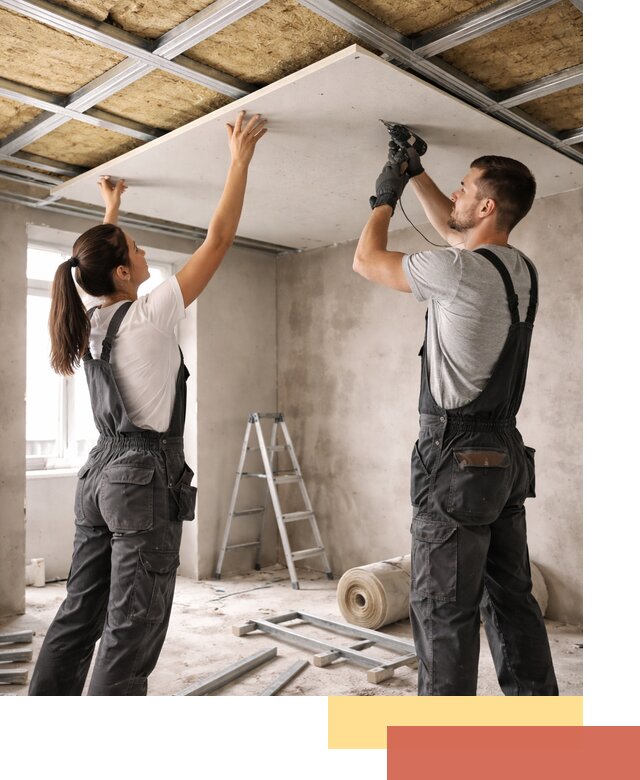 Звукоизоляция потолка из ГКЛ в Пугачеве профессионально и надежно