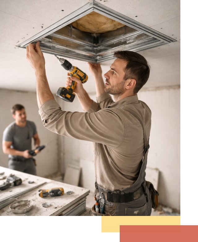 Монтаж люка в потолок из ГКЛ в Пугачеве