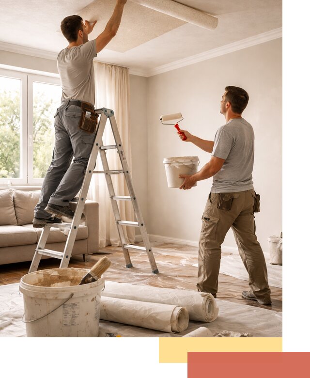 Поклейка обоев на потолок в Пугачеве — качественно и быстро