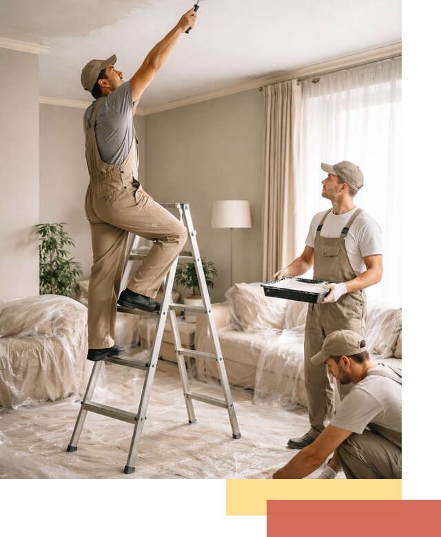 Покраска потолков акриловой краской в Пугачеве качественно и быстро