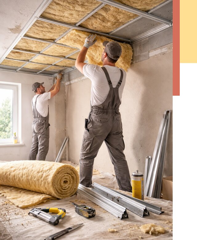 Утепление потолка в Пугачеве от 7315 руб/м2 — недорого, быстро, под ключ | ОТДЕЛОЧНИК-Пгч