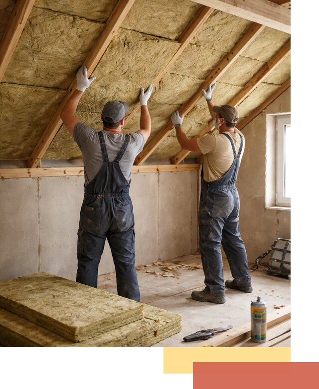 Утепление потолка минеральной ватой в Пугачеве