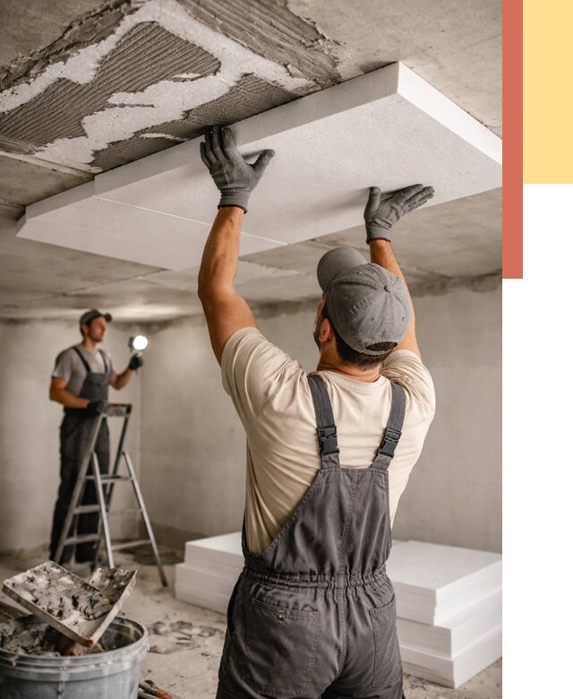 Утепление потолка пенопластом в Пугачеве от 4572 руб/м2 — недорого и быстро | ОТДЕЛОЧНИК-Пгч